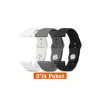 Dexmon Huawei Watch 3 GT GT2 GT2e GT4 GT5 Pro SE Elite 46mm Uyumlu 22mm 3'lü Paket Silikon Kordon Seti