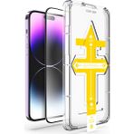 Dexmon iPhone 14 Pro Ekran Koruyucu Cam Otomatik Hizalamalı Toz Korumalı 8k Ultra Hd Tam Kaplayan Magic Glass - Şeffaf