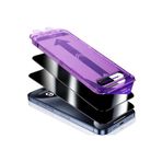 Dexmon Iphone 15 Pro Max İle Uyumlu Hayalet Cam Ekran Koruyucu Tam Kaplayan Otomatik Hizalamalı Toz Önleyici Hd
