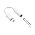 Dexmon Lightning To 3.5mm Jak Kulaklık Dönüştürücü Yüksek Kaliteli - Beyaz
