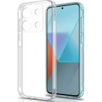 Dexmon Redmi Note 13 Pro 4g Şeffaf Kılıf Kamera Korumalı ve Şarj Soket Tıpalı Elden Kaydırmaz Esnek Silikon