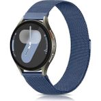 Dexmon Samsung Galaxy Watch 4/5/6/7/fe/40/44 Classic 42/43/46/47MM Uyumlu 20MM Metal Hasır Paslanmaz Kordon - Lacivert