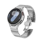 Dexmon Samsung Galaxy Watch 4/5/6/7/FE/40/44 Classic 42/43/46/47mm Uyumlu Titanyum Paslanmaz Çelik Kordon