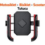 Dexmon Universal 4,7 - 7,2 Inç Motosiklet Telefon Tutucu Atv Bisiklet Scooter Uyumlu 360 Derece Dönebilen Gidon Tutucu - Model 1