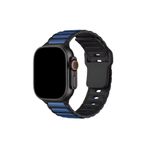 Dexmon Watch 10 9 8 7 6 Se Ultra Uyumlu 42 44 45 46 49MM Çift Renk Bakla Desen Hibrit Silikon Kordon