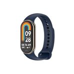 Dexmon Xiaomi İle Uyumlu Mi Band 8 Mi Band9 Uyumlu Akıllı Bileklik Silikon Kordon Kayış, Lacivert