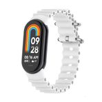 Dexmon Xiaomi İle Uyumlu Mi Band 9 Mi Band 8 Uyumlu Tokalı Silikon Kordon Bileklik, Beyaz