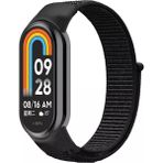 Dexmon Xiaomi Mi Band 8 Mi Band 9 Uyumlu Hasır Örgü Kordon Kayış Bileklik - Xiaomi Mi Band 9 - Siyah