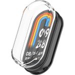 Dexmon Xiaomi Mi Band 8 Mi Band 9 Uyumlu Şeffaf Silikon Kasa ve Ekran Koruyucu