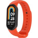Dexmon Xiaomi Mi Band 8 Silikon Kordon Ayarlanabilir A+ Kalite Esnek Yumuşak Spor Silikon Kayış - Turuncu