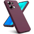Dexmon Xiaomi Poco M6 Pro 4g Kılıf Yüksek Kalite 3D Kamera Korumalı Içi Kadife Lansman Liquid Silikon Kapak - Koyu Mor