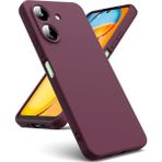 Dexmon Xiaomi Redmi 13C / Poco C65 Kılıf Yüksek Kalite 3D Kamera Korumalı Içi Kadife Lansman Liquid Silikon Kapak - Koyu Mor