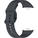 Dexmon Xiaomi Redmi Watch 4 5 6 / Xiaomi Smart Band 9 Pro 8 Pro Uyumlu Tokalı Çizgi Desenli Silikon Kordon - Koyu Gri - Smart Band 9 Pro / 8 Pro