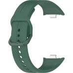 Dexmon Xiaomi Redmi Watch 4 5 6 / Xiaomi Smart Band 9 Pro 8 Pro Uyumlu Tokalı Çizgi Desenli Silikon Kordon - Koyu Yeşil