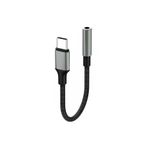 Dexmon Yüksek Kalite Tak Çalıştır Type-c To Aux 3.5mm Kulaklık Jak Dönüştürücü Kırılmaz Hasır Örgü Kablo