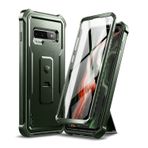 Dexnor Samsung S10 Plus için Kılıf, [Dahili Ekran Koruyucu ve Ayaklık] Samsung S10 Plus için Ağır Hizmet Askeri Sınıf Koruma Darbeye Dayanıklı Koruyucu Kapak - Ordu Yeşili