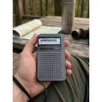 Dexxony D-9320 Deprem Çantası Için Acil Durum Radyosu, Kompakt Taşınabilir Tasarım Mini Şarjlı Radyo Dsp Çipli Dahili Bataryalı Şarjlı 3 Bant Fm Am Sw Taşınabilir Cep El Radyosu - Açık Gri - Siyah