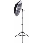Deyatech 3Lü Strobist Set. Işık Ayağı,Şemsiye,Flaş Ve Şemsiye Adaptörü Ğümüş