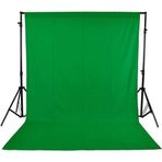 Deyatech Background Green Screen Yeşil Fon Perde (3X6M) + Fon Standı