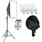 Deyatech Paraflaşh Softbox 5 Duylu 50X70CM Video ve Fotoğarf Çekimleri Süerkli Işık