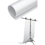 Deyatech Pvc T Stand Plastik Fon Beyaz 100 x 200 cm