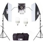 Deyatech Softbox 50 x 70 cm Tek Duylu Sürekli Video Işık Seti 30 Led Lamba