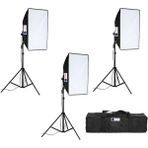 Deyatech Sürekli Işık Seti 50 x 70 cm Softbox 3'lü + Çantalı Kit