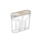 Deyhome 2150 ml Erzak Saklama Kabı 5PP Gıda Uyumlu Plastik Sızdırmaz Kapaklı Şeffaf Mutfak Saklama Kabı