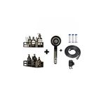 Deyhome 5’li Set Duş Aksesuarları Yapışkanlı Duvar Organizer (2’li), Duş Başlığı, Örgülü Hortum, Askı ve Yedek Filtre Seti (Seçenek 4)