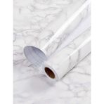 Deyhome 5mt x 60 cm Gri-Mavi-Siyah Mermer Desenli Masa Tezgah Mutfak Su Geçirmez Yapışkanlı Folyo Sticker - 60 cm x 5 m
