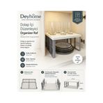 DEYHOME Dolap İçi Düzenleyici Organizer Raf Katlanabilir Mutfak Tabak Bardak Rafı 31x28x16 cm