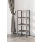 Deyhome Renkli 4 Katlı Raf Ünitesi Çok Amaçlı Organizer Raf, Banyo Mutfak Balkon Salon Düzenleyici (Gri)