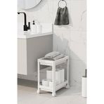 Deyhome Tekerlekli 2 Katlı Düzenleyici Raf Mutfak Banyo Evye Altı Deterjanlık Çok Amaçlı Organizer Raf (Beyaz)