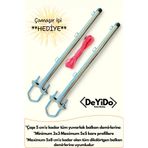 DeYiDo Balkon Çamaşır Askılığı Çamaşırlık Kurutma Askısı Küpeşte Kıyafet Elbise Kurutmalık Metal Askılık