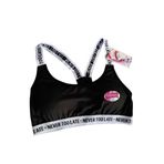 Deza Spor Büstiyer, Siyah, 80/85 Beden, Never Too Late Yazılı Bantlı