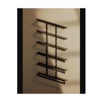 df doffo.com.tr creative furniture designs 6'lı Siyah Metal Şarap Rafı Duvara Monte Şaraplık Bardak Şişe Rafı Siyah