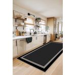 df home Mutfak Halısı Geometrik İskandinav Eskitmeli Dijital Baskı Yıkanabilir Kaymaz Taban 9013MUTFAK