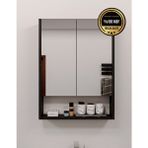 DF16104BD MDF 2 Kapaklı Aynalı Banyo Dolabı Lavabo Üstü Dolap Çok Amaçlı Banyo Dolabı - Bendir - Beyaz
