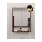 DF16104BR MDF 2 Kapaklı Aynalı Banyo Dolabı Lavabo Üstü Dolap Çok Amaçlı Banyo Dolabı