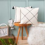 Dfn Home Line Püsküllü İkili Kırlent Seti, 43X43