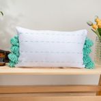 Dfn Home Mınt Kırlent , Beyaz, 30X50
