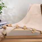 Dfn Home Pufy Koltuk Şalı, Kahverengi, 90X225