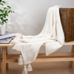 Dfn Home Softy Koltuk Şalı, Beyaz, 90X210
