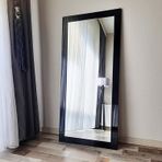 Dfn Wood 140x60 Cm Mdf Dikdörtgen Siyah Duvar Salon Boy Aynası