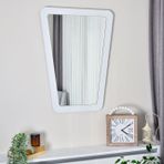 Dfn Wood Atria Dekoratif Konsol Aynası, Beyaz, 80X60