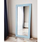 Dfn Wood Dekoratif Duvar Boy Aynası, Yeşil, 130X60