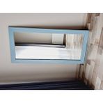 DFN Wood Dfn Wood 100x40 Cm Mdf Dikdörtgen Yeşil Dekoratif Duvar Salon Ofis Aynası