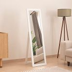 DFN Wood Dfn Wood Mdf Beyaz Modern Ayaklı Boy Aynası 140x40 Cm