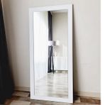 Dfn Wood Duvar Boy Aynası, Beyaz, 140X60