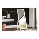 Dfn Wood Mdf Beyaz Ayaklı Boy Aynası 140x40 Cm